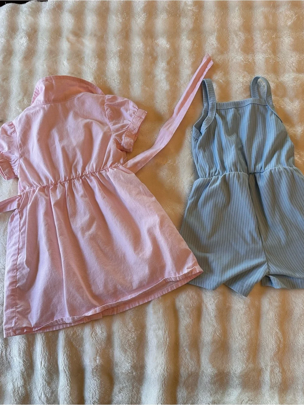 Pink Old Navy Girls' Shirt Dress and Blue Romper Set
